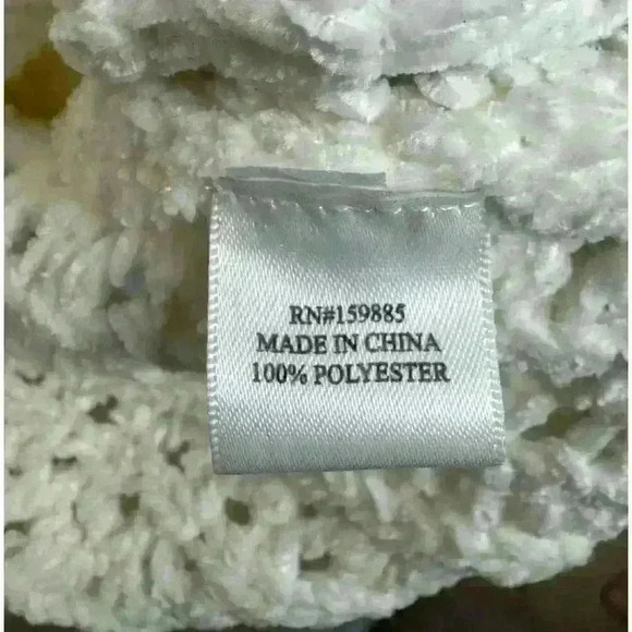 Hello Nite Super Soft Cream Cardigan Size M EUC Beautiful Open Knitted Pattern - Picture 5 of 9